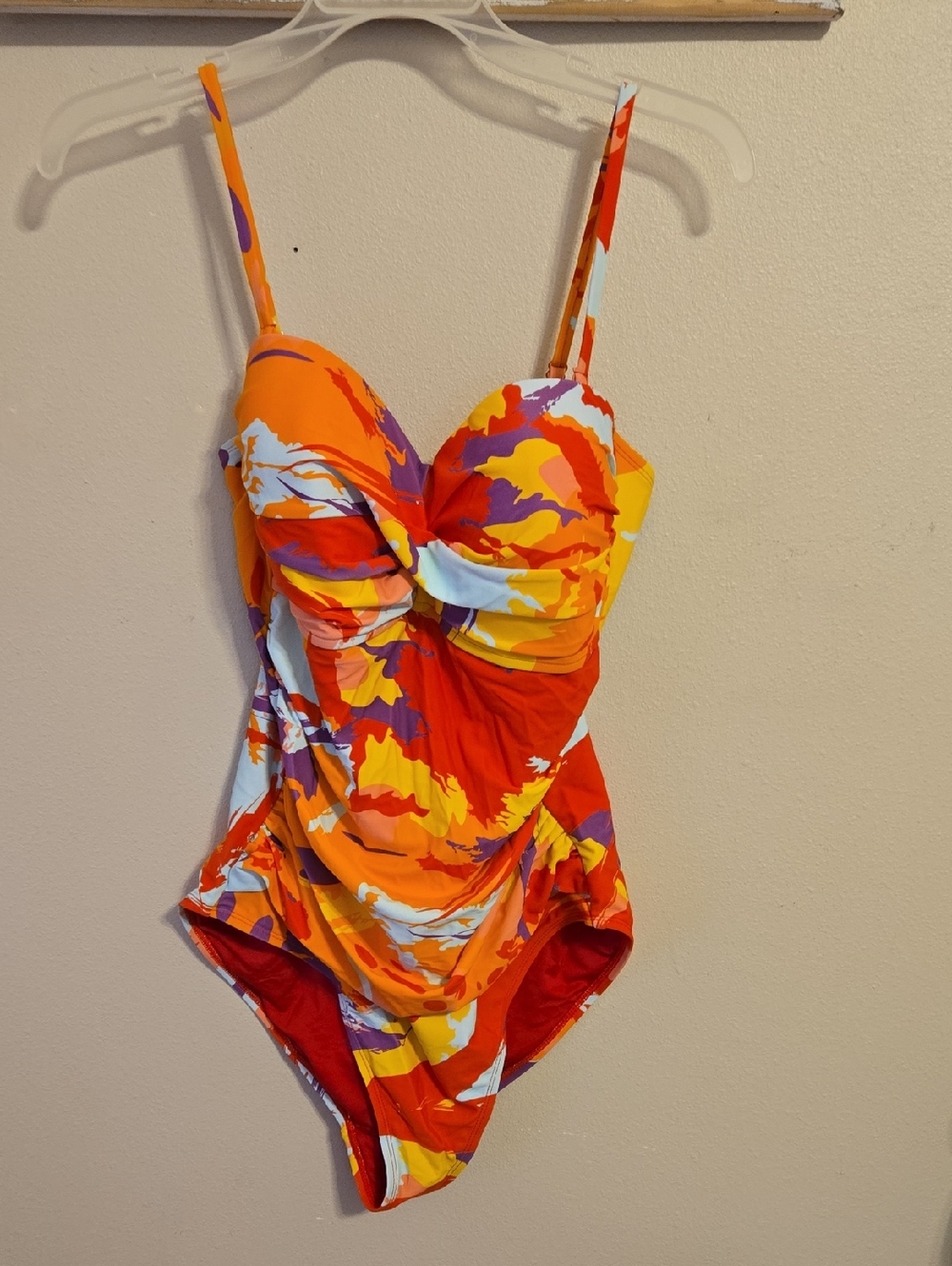 Women's Relleciga One-Piece Color Block Swimsuit Sz L NWT $119